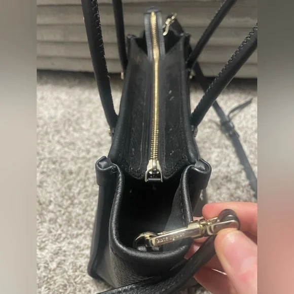 Kate Spade Ella Tote, Pebbled Black Leather - Picture 4 of 16